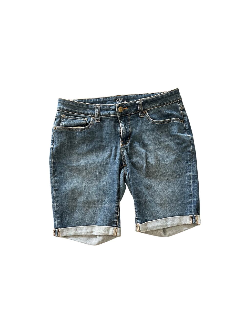 Time and Tru Kids blue wash shorts size 12
